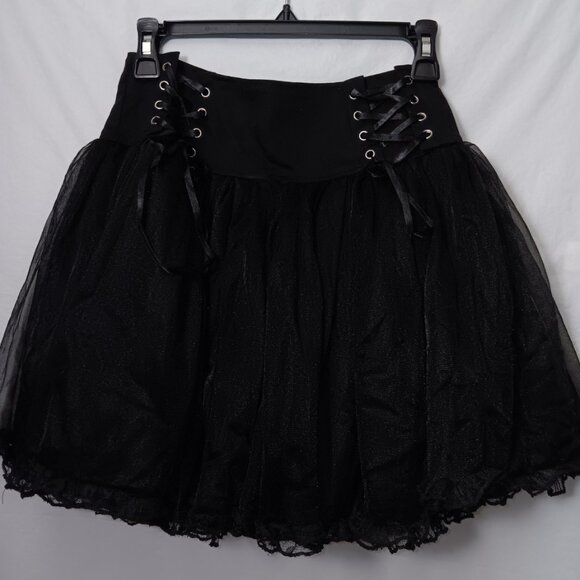 U & ME FOR MILLENNIUM GOTH LACE LAYERED SKIRT - Picture 14 of 15